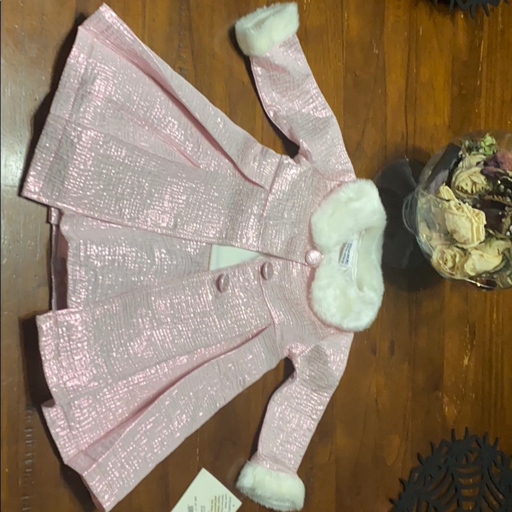 Pink holiday dress 18 months brand new NWT